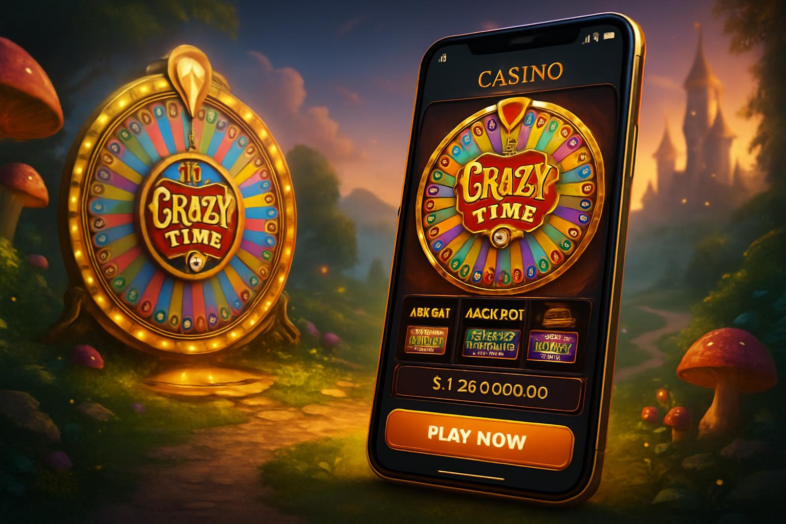 Mobile Crazy Time gameplay